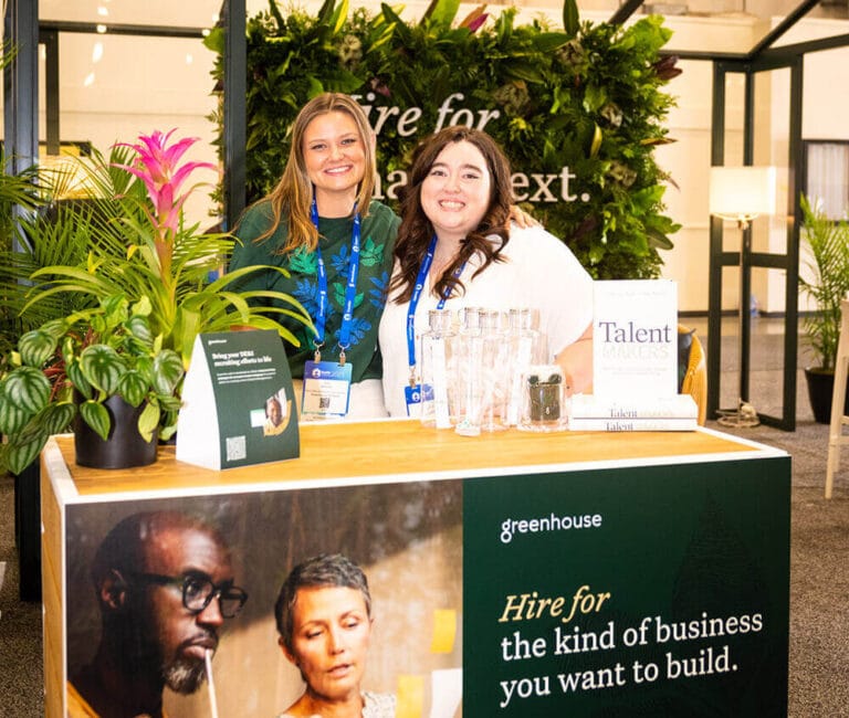 Event booth promoting talent-building initiatives